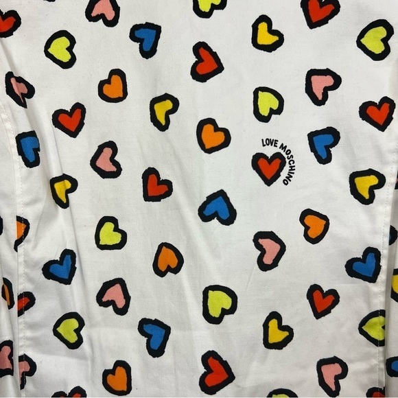 LOVE MOSCHINO | Multi color heart print dress - Picture 8 of 9